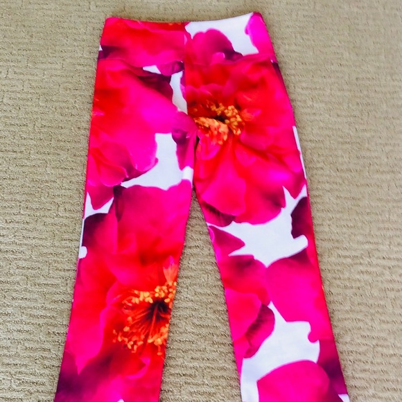 Vintage Y2K Digital FLORAL Print PANTS Size Small - Picture 5 of 8